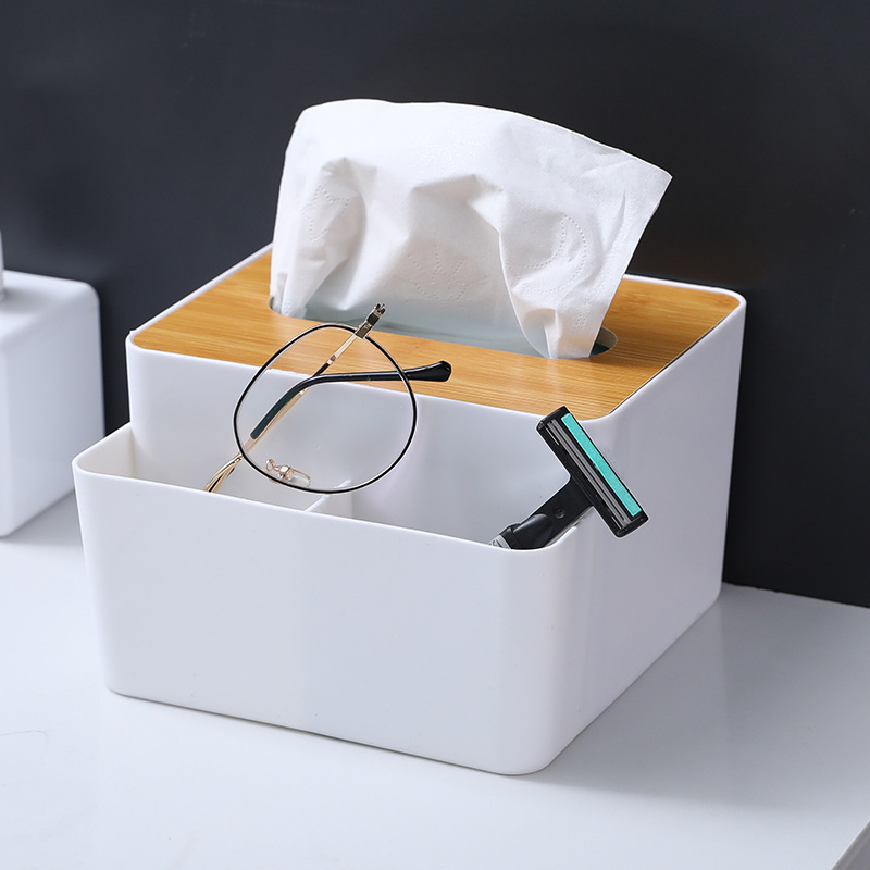 Boîte à Lingettes Humides Blanc - Distributeur Mouchoirs Avec Couvercle Pour Bébé Et Maison