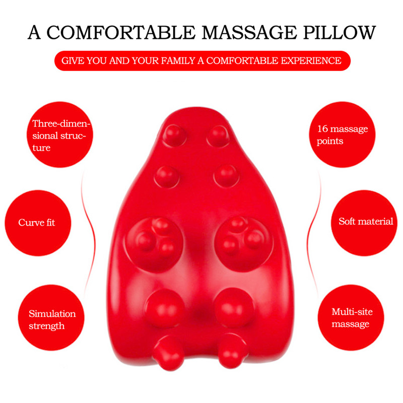 Neck Support Tension Reliever Neck Shoulder Relaxer Red Releases Muscle Tension Relieves Tightness Soreness Theraputic