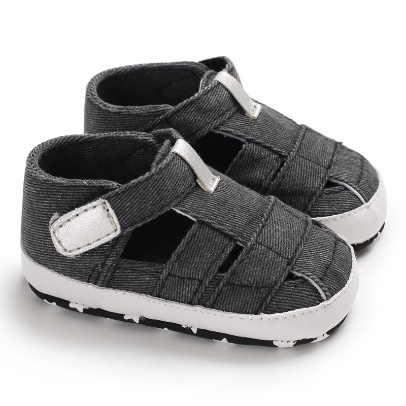 freundlicher Neugeborenen Baby Jungen Sommer Weiche Krippe Schuhe Erste Wanderer Anti Unterhose Sandalen Schuh: D / 7-12 Monate