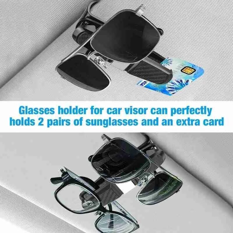 Auto Bril Case Auto Zonneklep Glazen Houder Zonnebril Clip Kaarthouder Brillen Accessoires Auto Accessoires Interieur