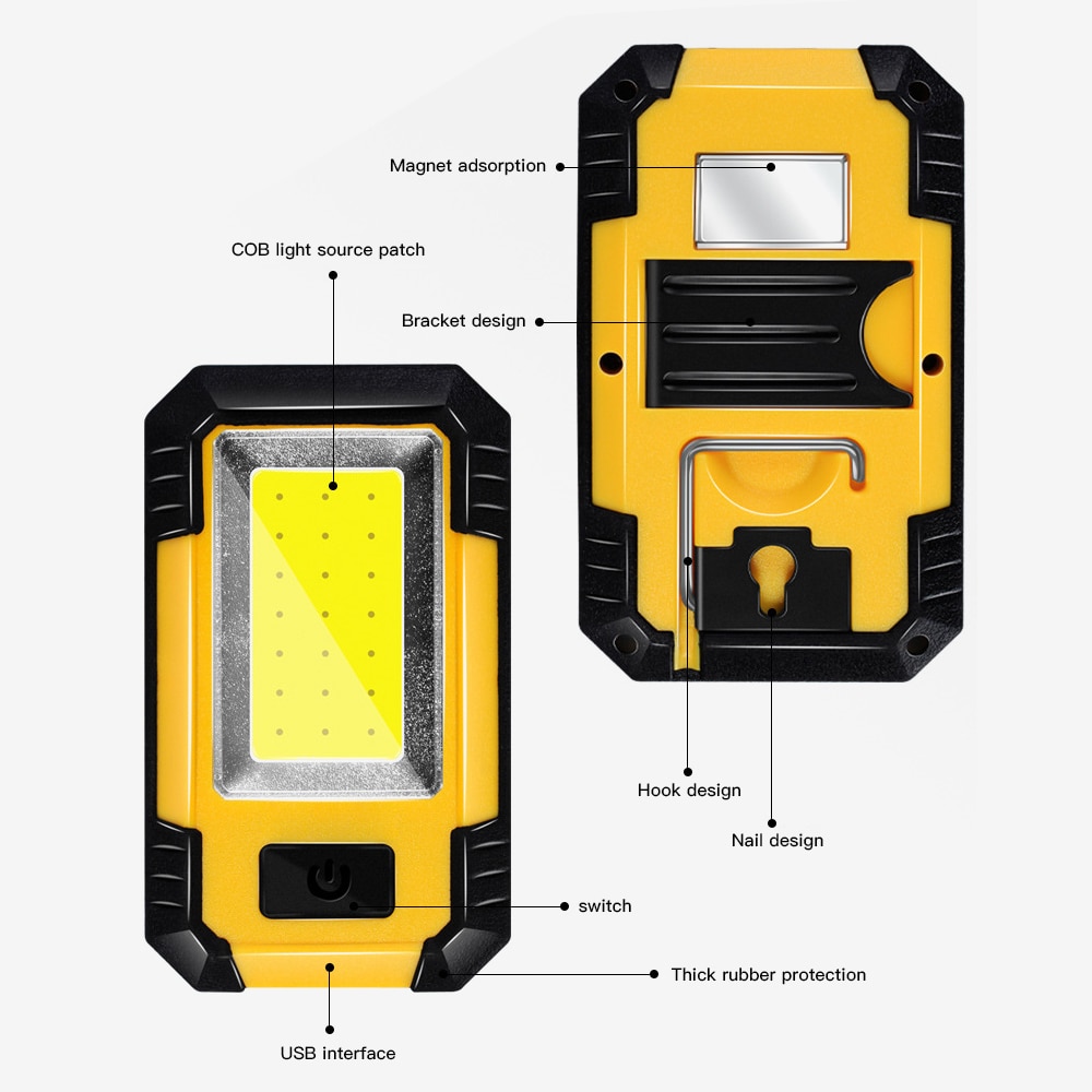 Lámpara LED recargable para pared de emergencia en – Grandado