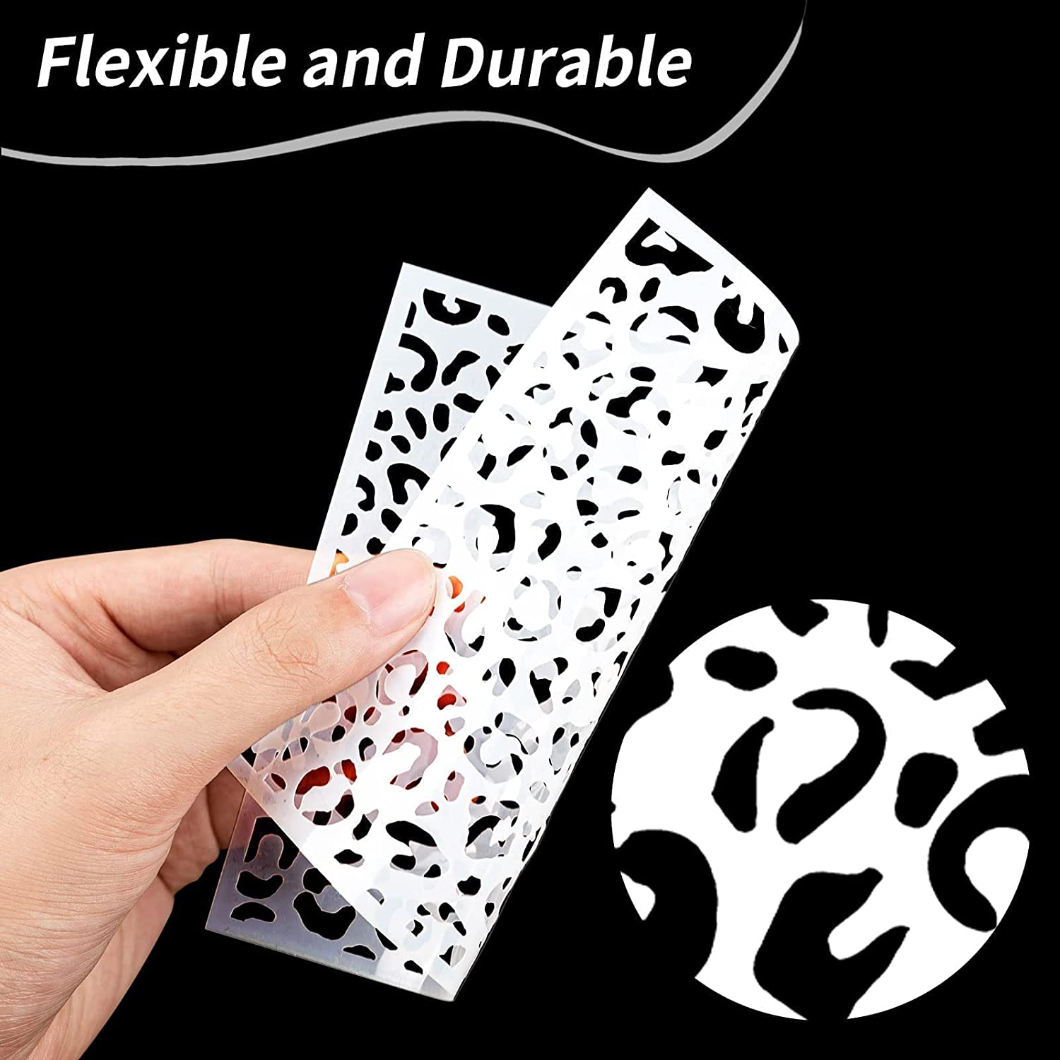 Plastic Leopard Animal Print Stencils for DIY Painting Template