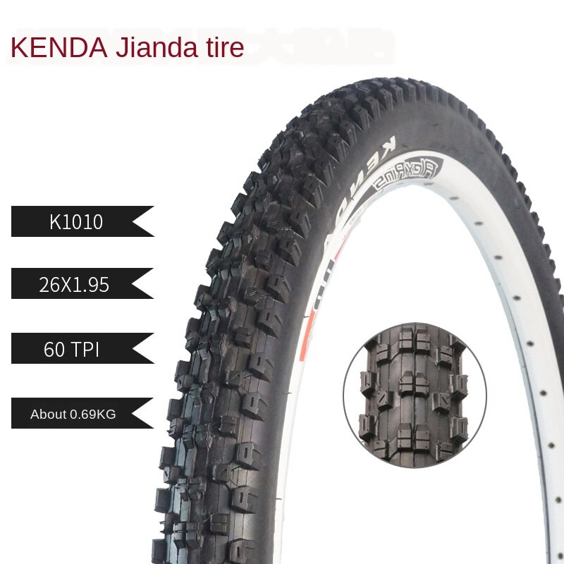 KENDA K192 MTB Bicycle Tyre 26x1.25/26x1.5/26x1.75/26x1.95/26x2.125 /26x1-38mm Kenda 26er All Size MTB Tyre Mountain Bike Tires: K1010 26 X 1.95