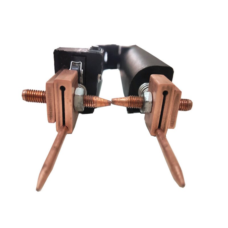 Spot welding machine integrated weld pen hand held automatic trigger multi functional split butt welding tongs polymer to nickel