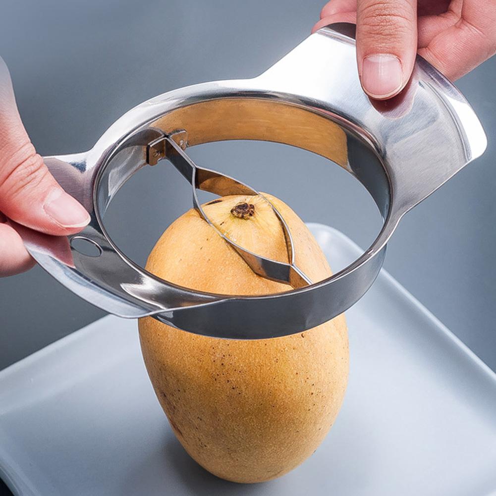 Mango udskæring artefakt 304 rustfrit stål mango kernehusholdning mango kniv køkken frugt og grøntsager værktøjer