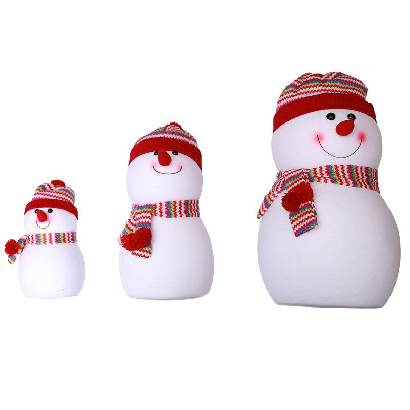 Cute Red Snowman Christmas Decorations for Home Foam Snowman Xms Tree Decors Kids Xmas Winter Ornaments Navidad