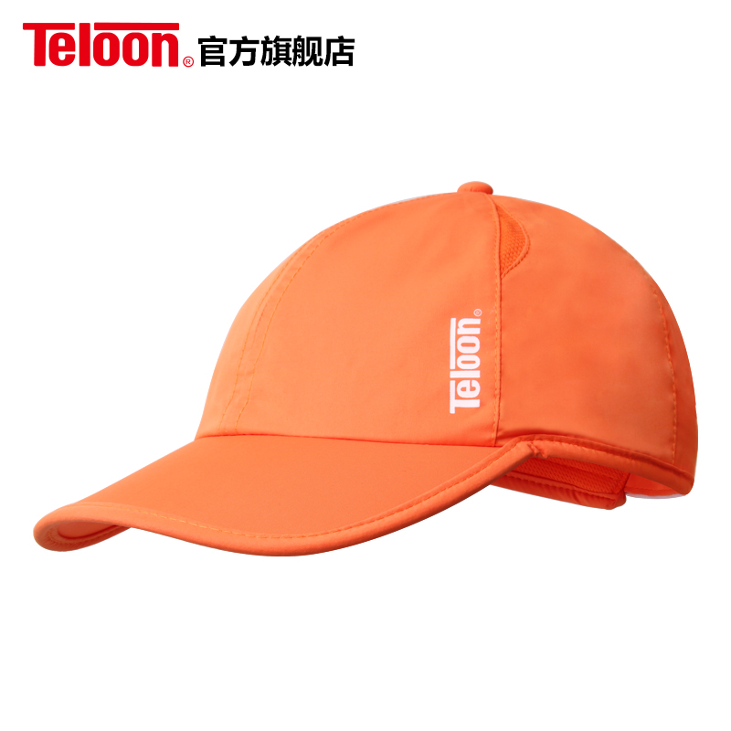 Teloon tennishue tynd type til mænd og kvinder parasol åndedræt soltæt sport toppede hætter  k028 spa: Orange