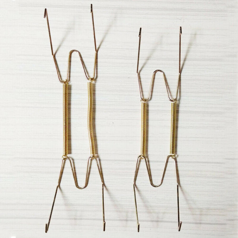 10pcs 8Inch/10Inch Wall Plate Hanger W Type Dish Spring Holder Invisible Dish Hangers Holder Wall Display Plate Stand