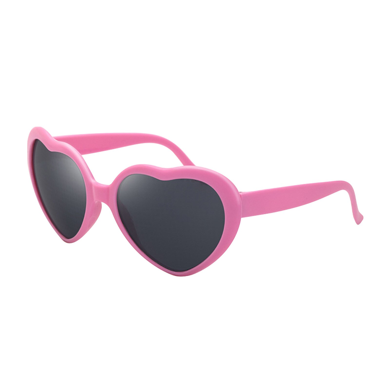 Eyewear Night Club Rave Heart Effect Diffraction Glasses 3D Portable Love Shaped Festival EDM Interesting For Bar: Pink