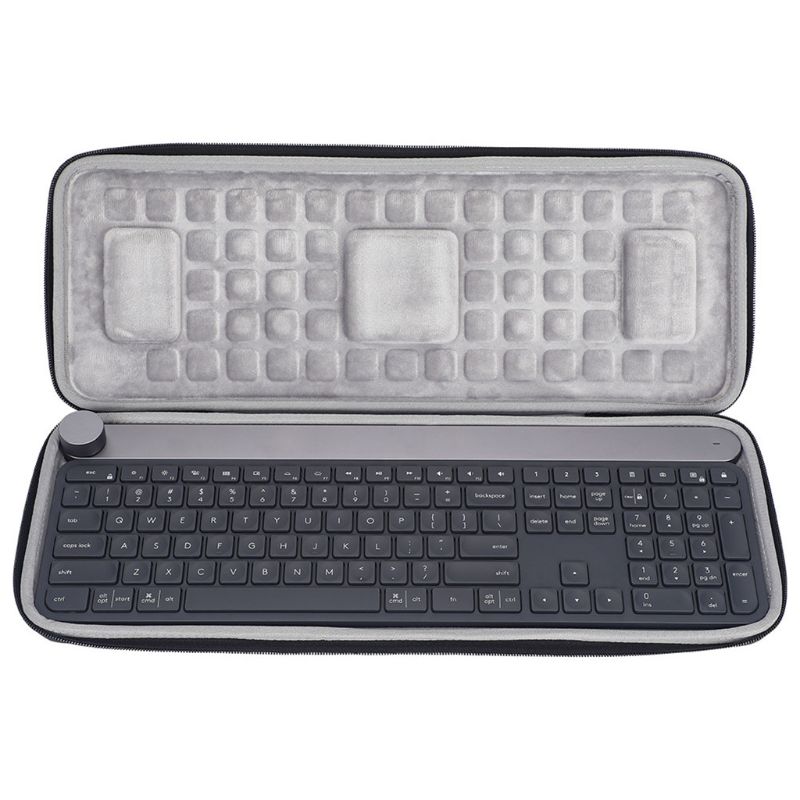 Hard Case For L-ogitech Craft Advanced Wireless Keyboard Travel Carrying Protective Storage Bag 46*17.5*4.5CM
