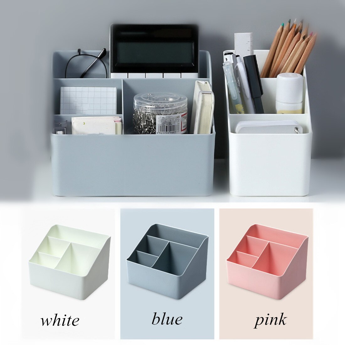 Kosmetisk opbevaringsboks skrivebordsrum opbevaringsboks rum makeup organizer