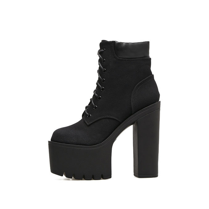 Preto branco herfst winter hoge dikke bodem watertafel hoge hak laarzen winterlaarzen dames leren laarzen jxq -686-2