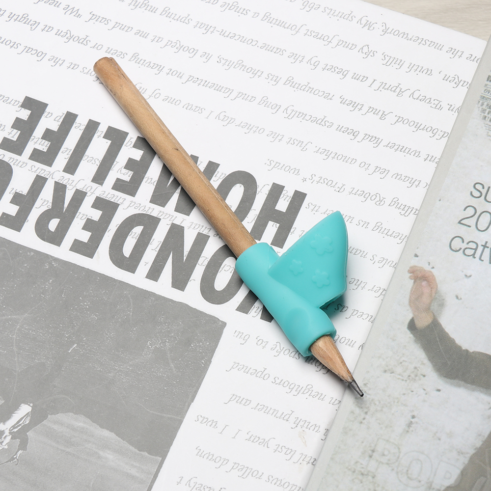 3 lápices de mano derecha ayuda a los niños a aprender a sostener el bolígrafo y a escribir corrección de postura magia se adapta a lápiz de Color suave al azar