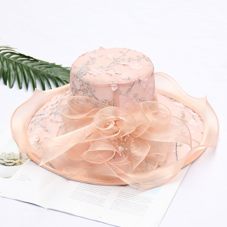 Sorte bryllup hatte til brude fascinators aften hatte kvinder formelt hår bryllup tilbehør 6 farver brude: Lyserød