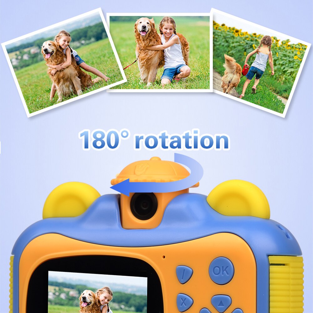 Hd 1080P Lens Voor Meisje Jongen Verjaardag Kerst Kids Instant Print Kinderen Speelgoed Met Thermische Printing Paper Foto camera