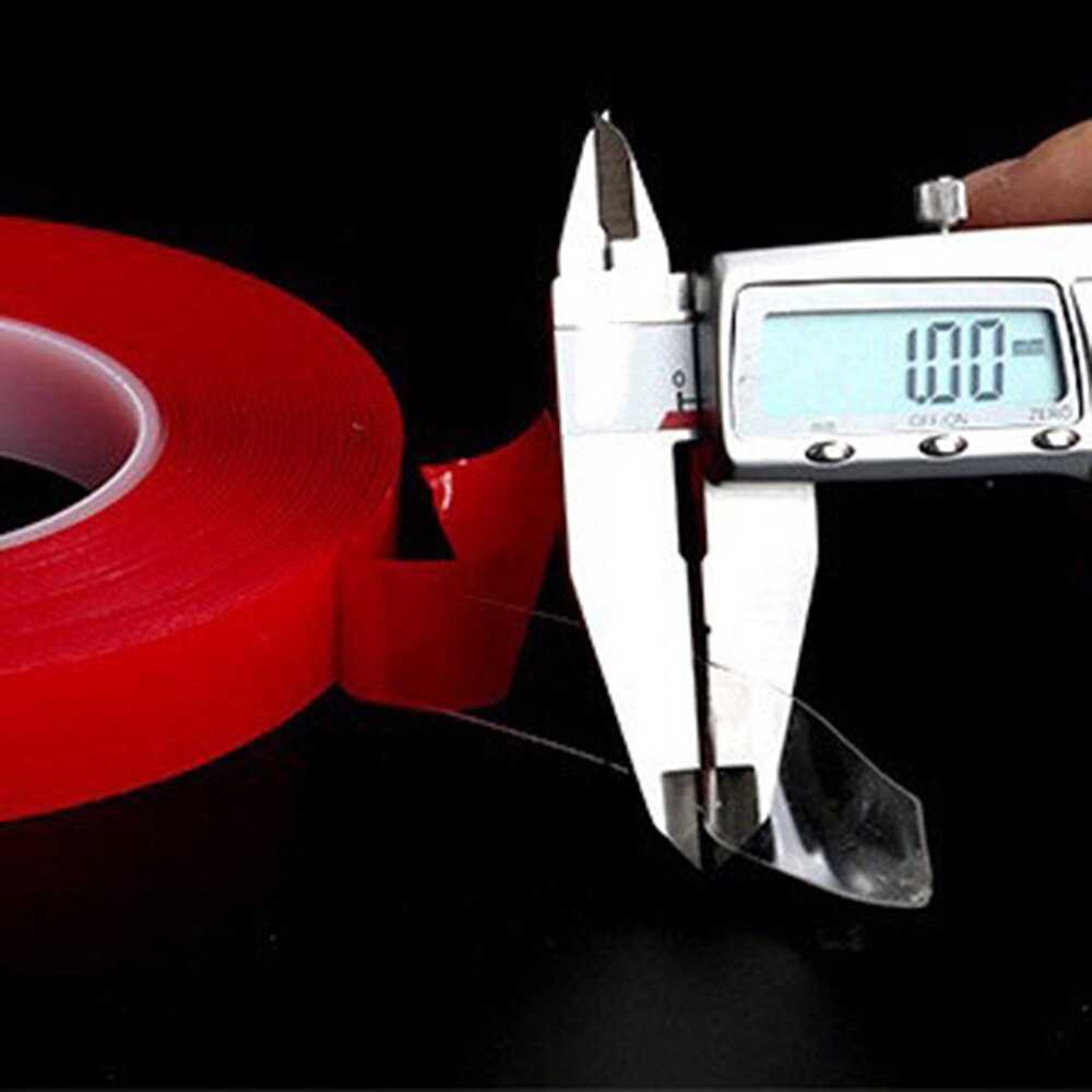 300cm Transparent Silikon Doppelseitiges Klebeband Aufkleber Für Auto Hohe Festigkeit Hohe Festigkeit Keine Spuren Klebstoff Aufkleber Wohnzimmer Waren