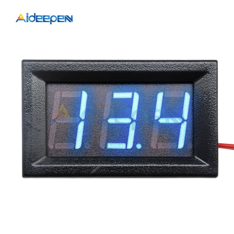 0.56 Inch 2 Draad Mini Digitale Voltmeter Ac 70-500V Led Digitale Voltage Meter Dc 4.5 V- 30V Dc 5 V-120 V Volt Instrument Tool Voor Auto: AC70V-500V Blue