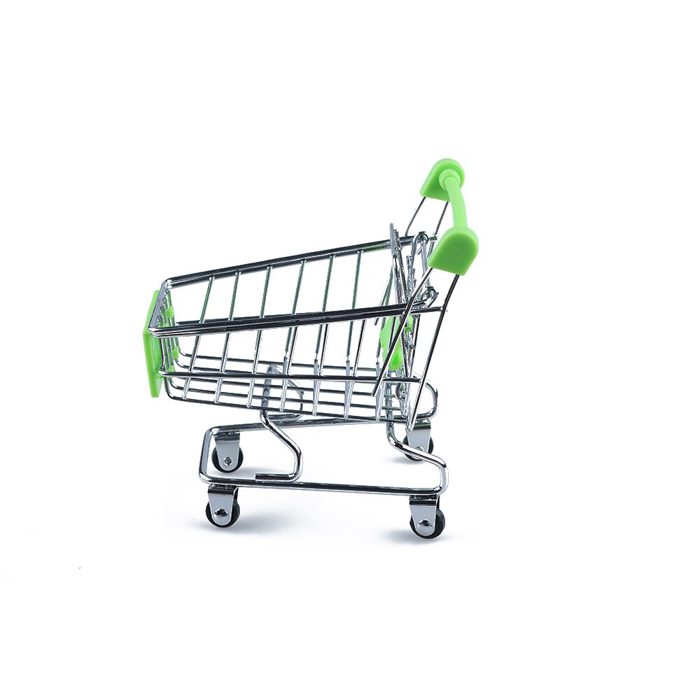 Eco-vriendelijke Kids Miniatuur Mini Shopping Trolley Simulatie Boodschappen Speelgoed Spelen Meisjes Speelgoed Voor Kinderen Telefoon Houder