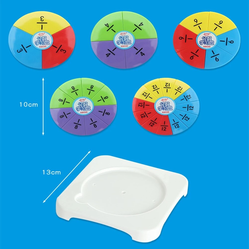 Kid Circular Fractions Counting Mathematics Learni... – Grandado