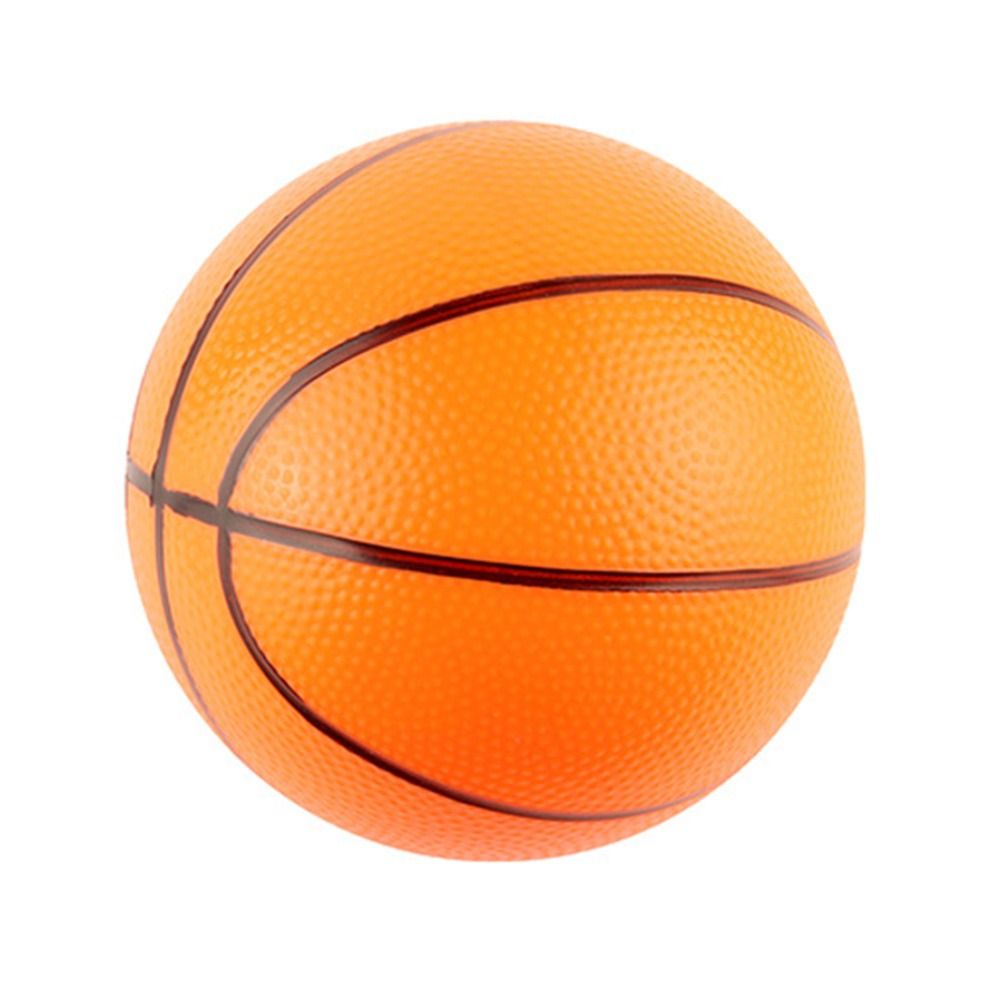 Sports Matches Training Beach Balls Rubber Inflatable Small Basketball Toy Outdoor Games Elastic Balls Kids: black