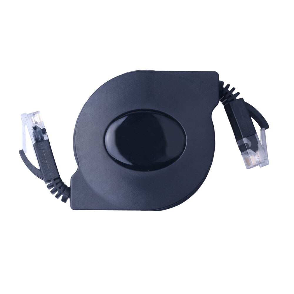 Elistooop Retractable Ethernet Network Cable Cat6 LAN Cord 1Gbps Full Copper Flat Scalable