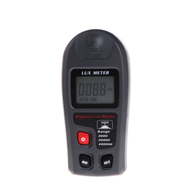 Digital Luxmeter 0.1~200000Lux Light Meter Sensor Large LCD Display Photometer