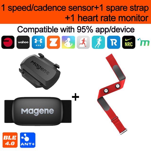 Magene H64 Hartslagmeter Borstband Ant + &amp; Bluetooth 4.0 Hartslagsensor IP67 Waterdichte Dual Modus Snelheid cadanssensor: Mode 11