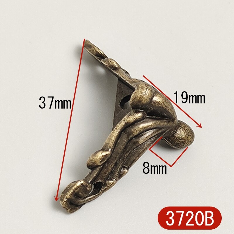 20Pcs Drie-Kleur Meubels Voet Decoratieve Diy Geschenkdoos Hout Case Been Hoek Protector Decoratieve Voeten Vier-legged Voet Suppor: 3720B  20PCS