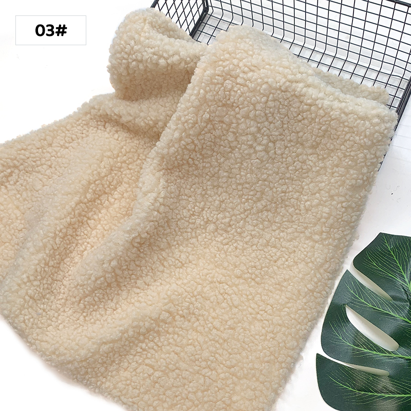 1 Uds., 45x50cm, nueva tela para peluche, felpa Granular suave, Material hecho a mano DIY, ropa, juguete, tela de lana de cordero,: Rojo rosado