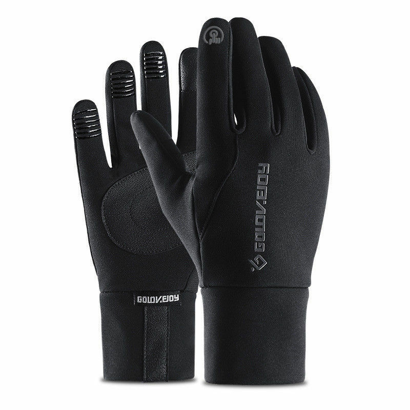 Herre unisex læderhandsker berøringsskærm tyndere foret kørsel varme handsker vinter hold varme vanter mandlige