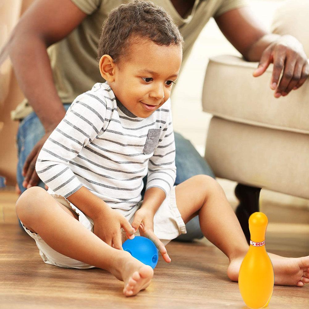 freundlicher drinnen Sport Spielzeug Bowling einstellen Traditionelle Interaktive Kindergarten freundlicher Spielzeug Spielzeug eltern-Art-L5J4