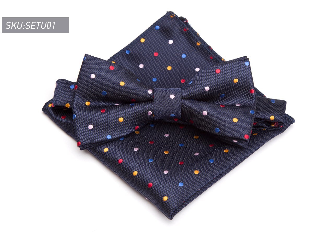 Costume pour hommes à motifs de Paisley | Ensemble noeud papillon ajustable, col, gravata, robe de mariage, fête, Jacquard, papillon: SETU01