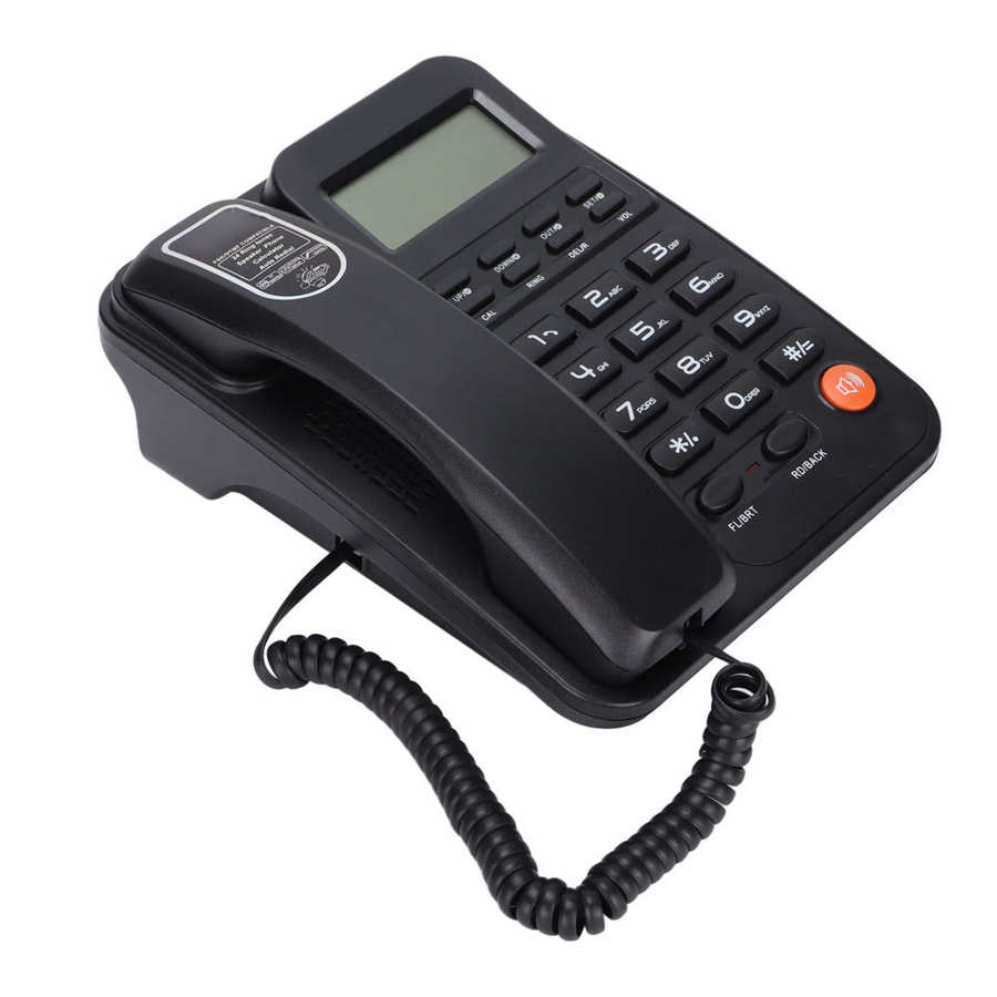 Landline Phone Desktop Corded Fixed Telephone Semi Hands Free Wired Phones with Caller ID Display for Home Office Hotel Use