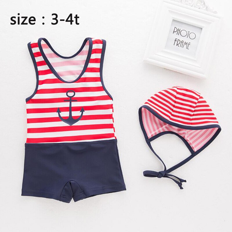 Tankini pour bébés/nourrissons garçon/filles | Maillot de bain pour enfants, rayé, rouge/blanc, vêtements de plage pour les filles