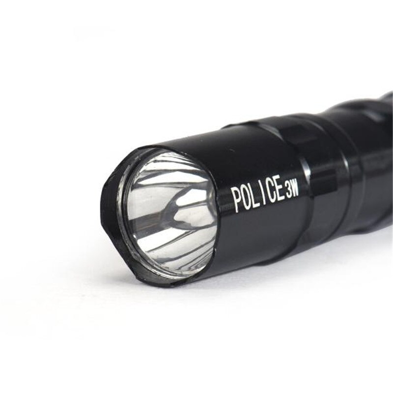 Flashlight 3W Super bright LED lamp With Clip Clamp AA Flashlight Focus Torch Light ,JULY,5