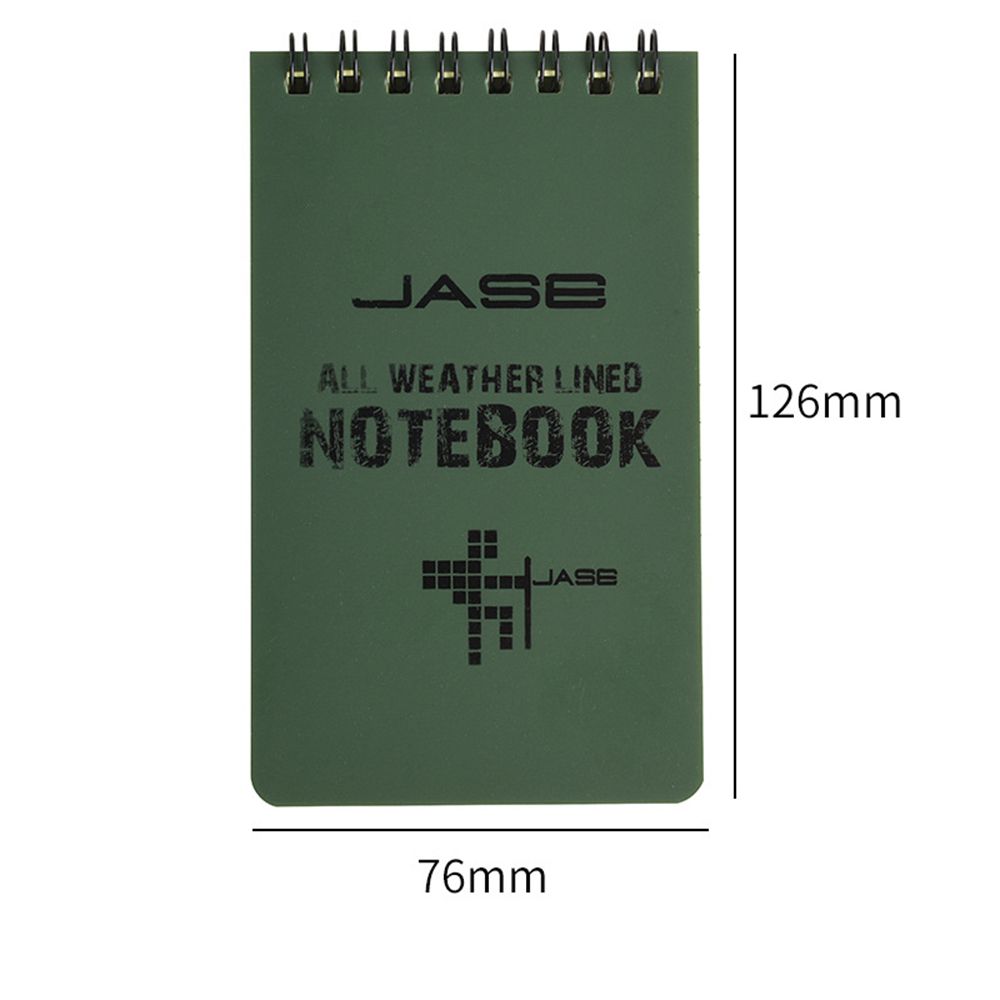 50 Sheets Green Waterproof Eye protection writing paper All Weather Shower Aqua Notes Notepad Notebook with lines