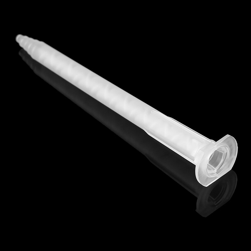 50pcs MA5.4-17S PP Static Mixer Mixing Nozzle AB Plastic Mixed Glue Nozzle 103.6mm for Epoxy Resin Adhesive Tool 50ml