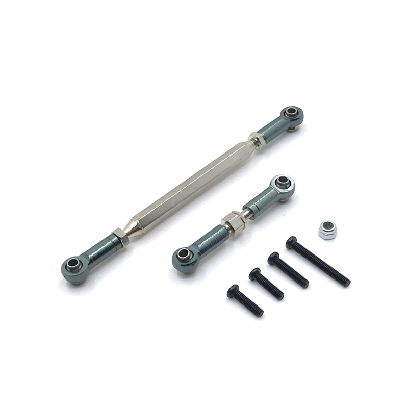 Metal Adjustable Steering Linkage Servo Link Pull Rod for WPL C14 C24 B14 B24 MN D90 D99 MN-90 FJ-45 1/12 RC Car Crawler: Burgundy