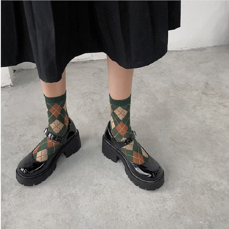 Japanska mary jane college stil enkla skor vår och sommar spänne vintage brittisk stil små skor