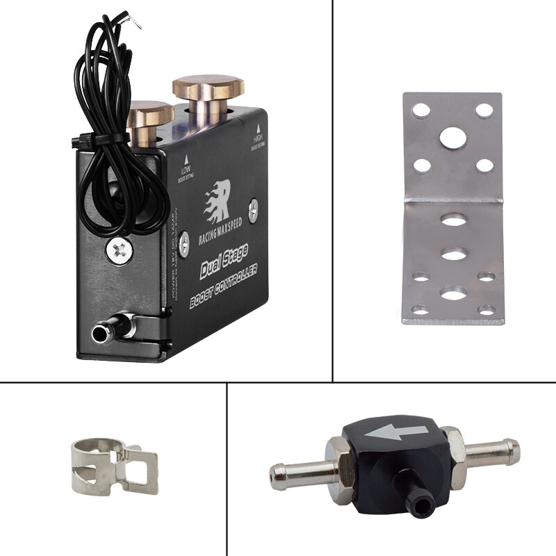 Dual Stage Electronic Turbo Boost Controller PSI Turbocharger with Switch Vehicle 30 90psi