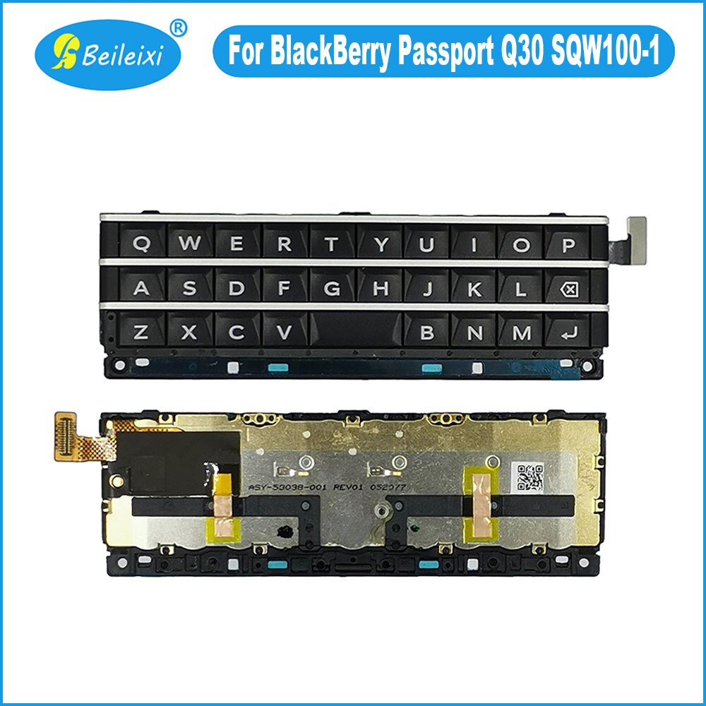 Voor Blackberry Paspoort Q30 SQW100-1 Telefoon Toetsenbord Knoppen + Toetsenbord Bodem Voorste Kin Vervangende Onderdelen