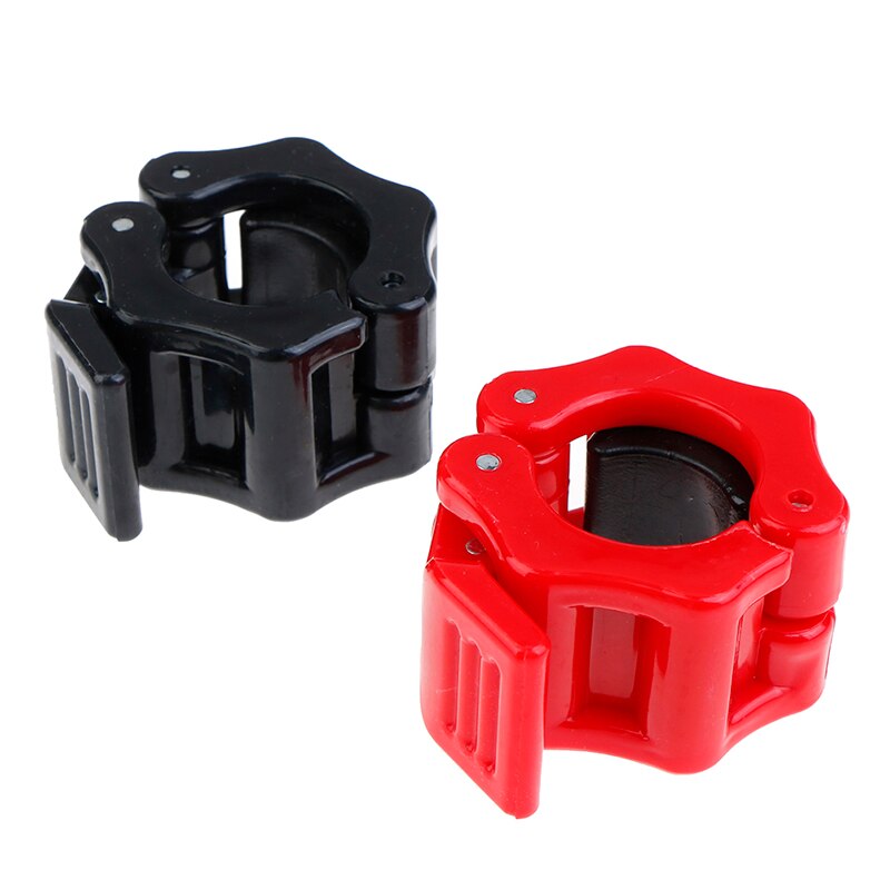 ZoZoMaiy 4 Stks Lente Kraag Clips 25 Mm Halter Barbell Klemmen Oefening Halsbanden Barbell Clip Klemmen voor Olympische Gewicht Bar Halters Gym Fitness Training