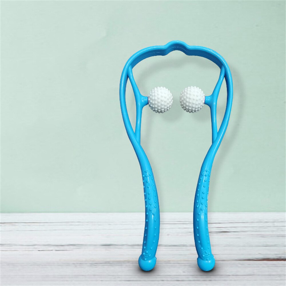 Pressure Point Therapy Neck Massage Tool Pressure Relieve Hand Roller Massage Neck Shoulder Dual Trigger Point Self Massager