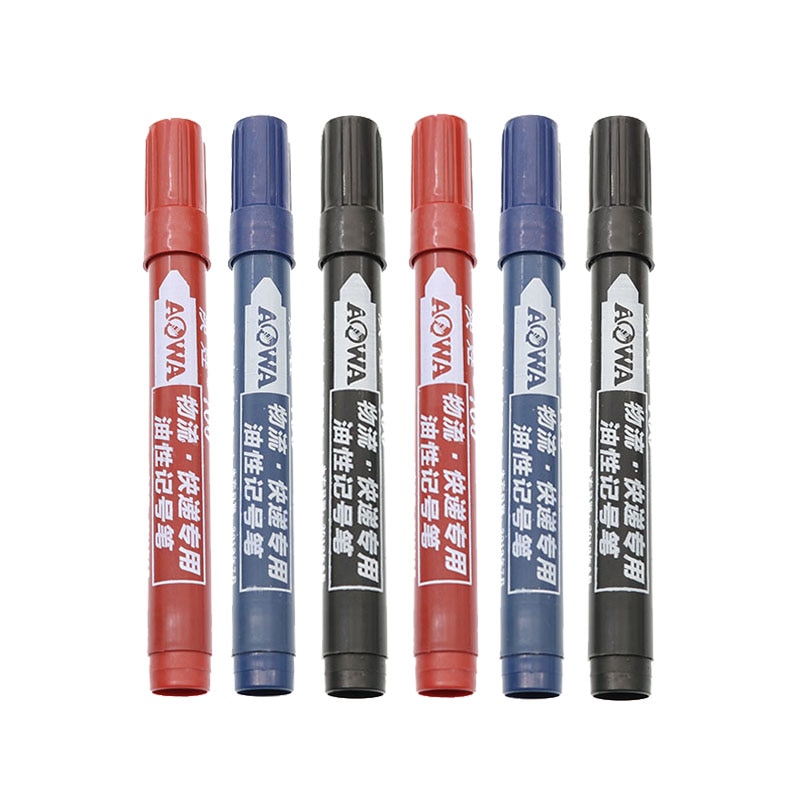 Verrijking Marker Vette Waterdichte Permanente Marker Pen Koreaanse Briefpapier Student Outdoor Marker Inkt Pen Drie Kleur Optioneel