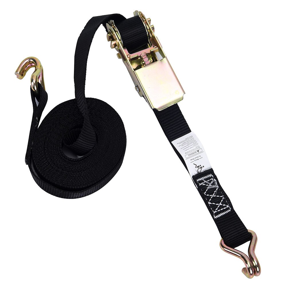 1x12 Strap With Hook Tight Rope Strap For Roof Rack 500 Lb Load Stainless Steel Ratchet Strap Car Roof Lashing Equipment: Default Title