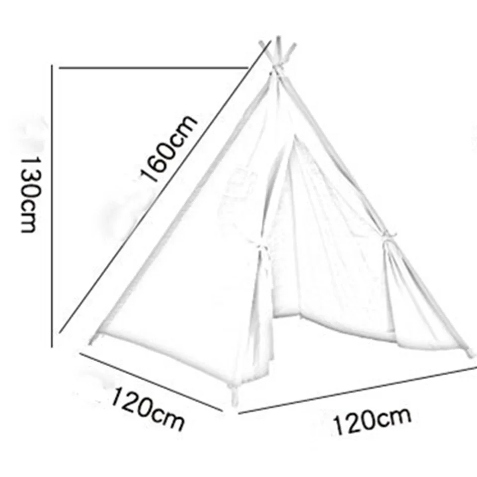 Tienda de campaña de 1,6 metros para chico, casa de juegos Wigwam para niños, tiendas Tipi portátiles para niños, tienda tipi Infantil para chico, sala de juegos para niñas