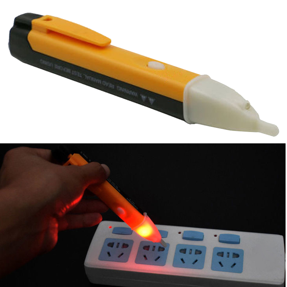 Stylo de test électrique , détecteur de tension, lumière LED, Durable, sans Contact, isolé, Portable, maison, ABS sensible et précis