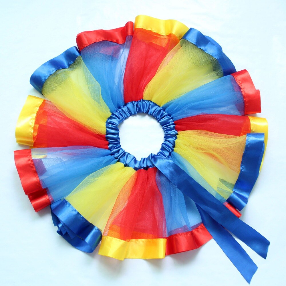 Jupe tutu en tulle pour filles, vêtements pour enfants, princesse, danse, fête de mariage, couleurs arc-en-ciel, été,