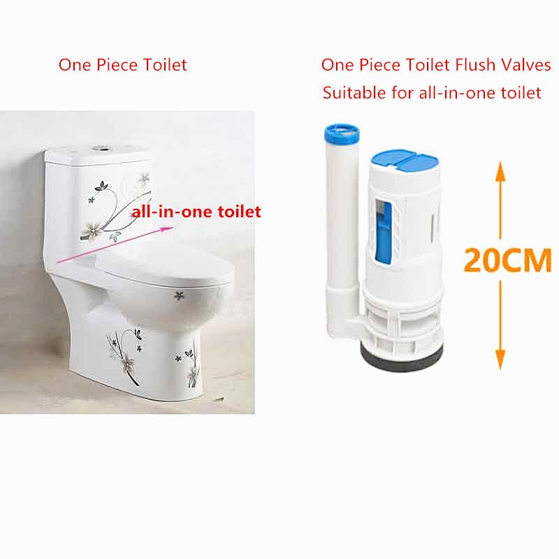 20cm Flush Drain Valve Toilet Water Tank Drain Valve ABS Plastic One Piece Toilet Flush Valves Suitable For All-in-one Toilet