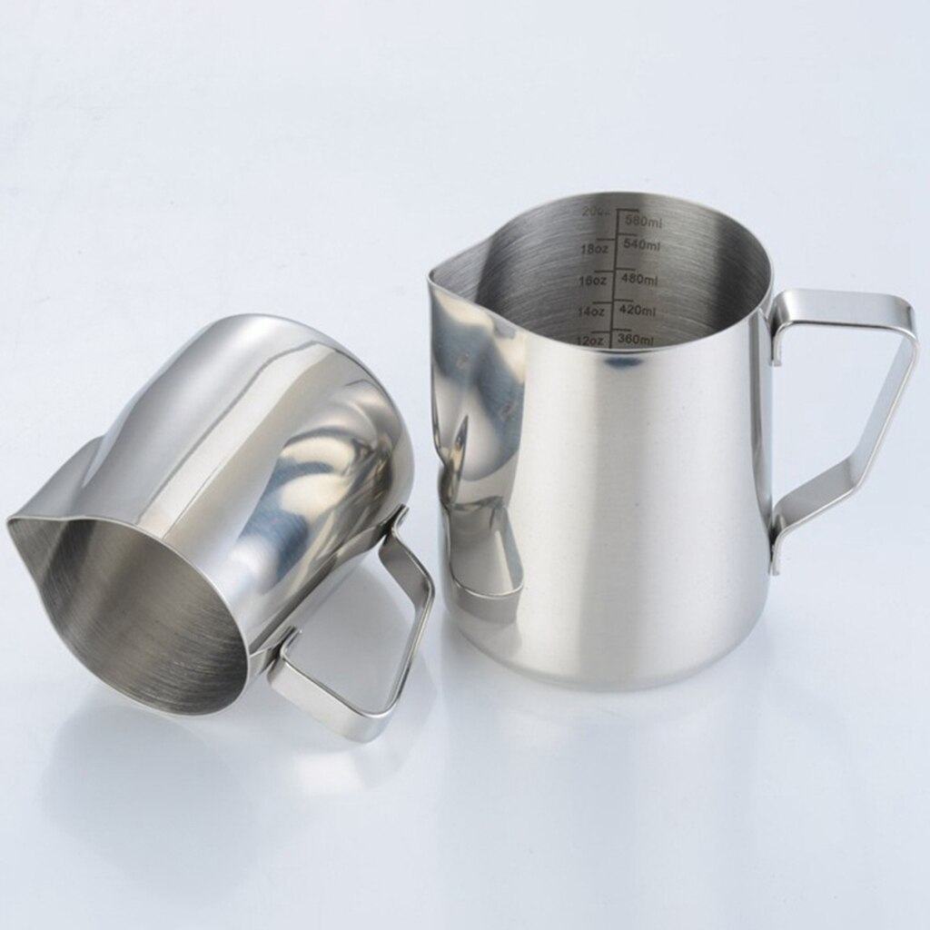 Stainless Steel Milk Frothing Pitcher Pouring Espresso Creamer Cup 12/20oz